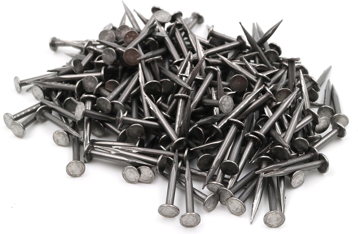 200 Stalen Spijkers 2,0 x 20 mm - Fijn Gesneden met Platte Kop