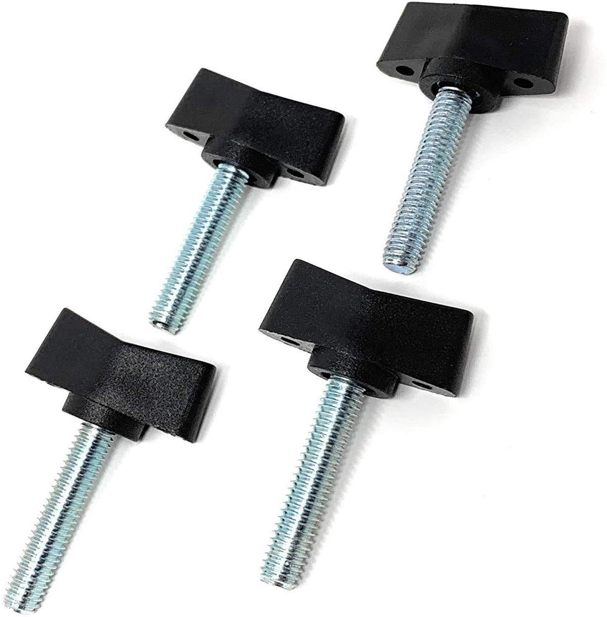 4x Vleugelschroeven M4 - Kunststof met Stalen Schroefdraad - 12 mm