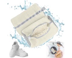 2X Waszak - Wasnet Voor Schoenen - Waszak Voor Schoenen - Schoenen Waszak - 39 x 19 Cm - Netje Anti-Vervorming - Delicaat Wasgoed - Schoen Wassen - Schoenenwaszak - Wasgoed - Wasmachine - Schoenen / Sneakers - Met Rits En Hangende Ring - Herbruikbaar