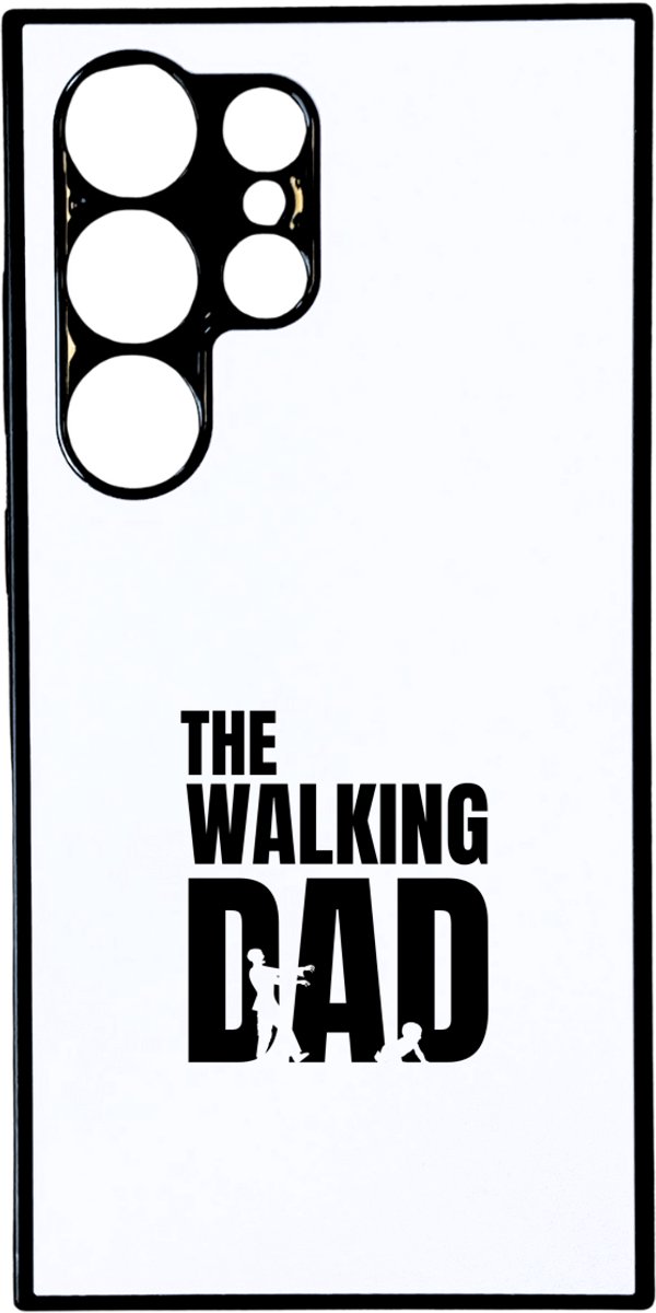Hacebo® - the walking dad telefoonhoesje - je vader - telefoonhoesjes - zombie vader - vader cadeautjes - vaderdag - verjaardagscadeau - verjaardag - cadeau - geschenk - kado - gift - hoesje geschikt voor Samsung Galaxy S24 Ultra