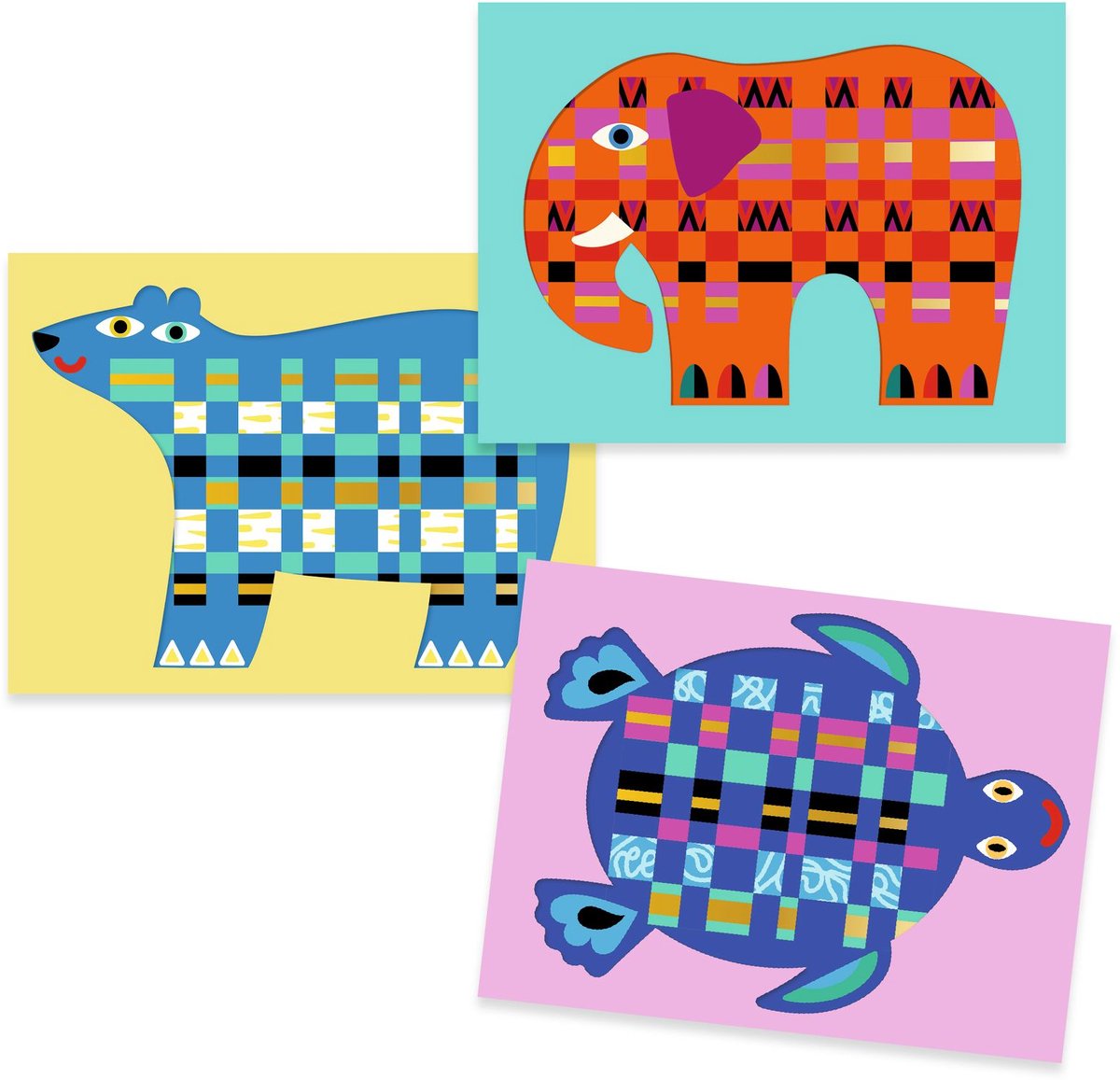 Djeco creatief papier knutselpakket - FSC MIX voor kinderen.