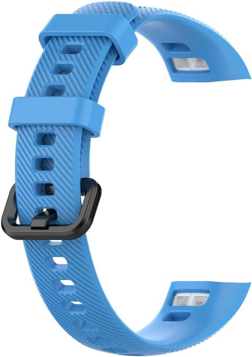 Allecto plus - Zachte Siliconen Polsband Vervangende Horlogeband voor Band 3 Pro en Band 4 Pro - Hemelsblauw - Comfortabele Armband met Siliconen Materiaal
