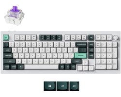 Keychron Q5 HE QMK toetsenbord nebula switch wit