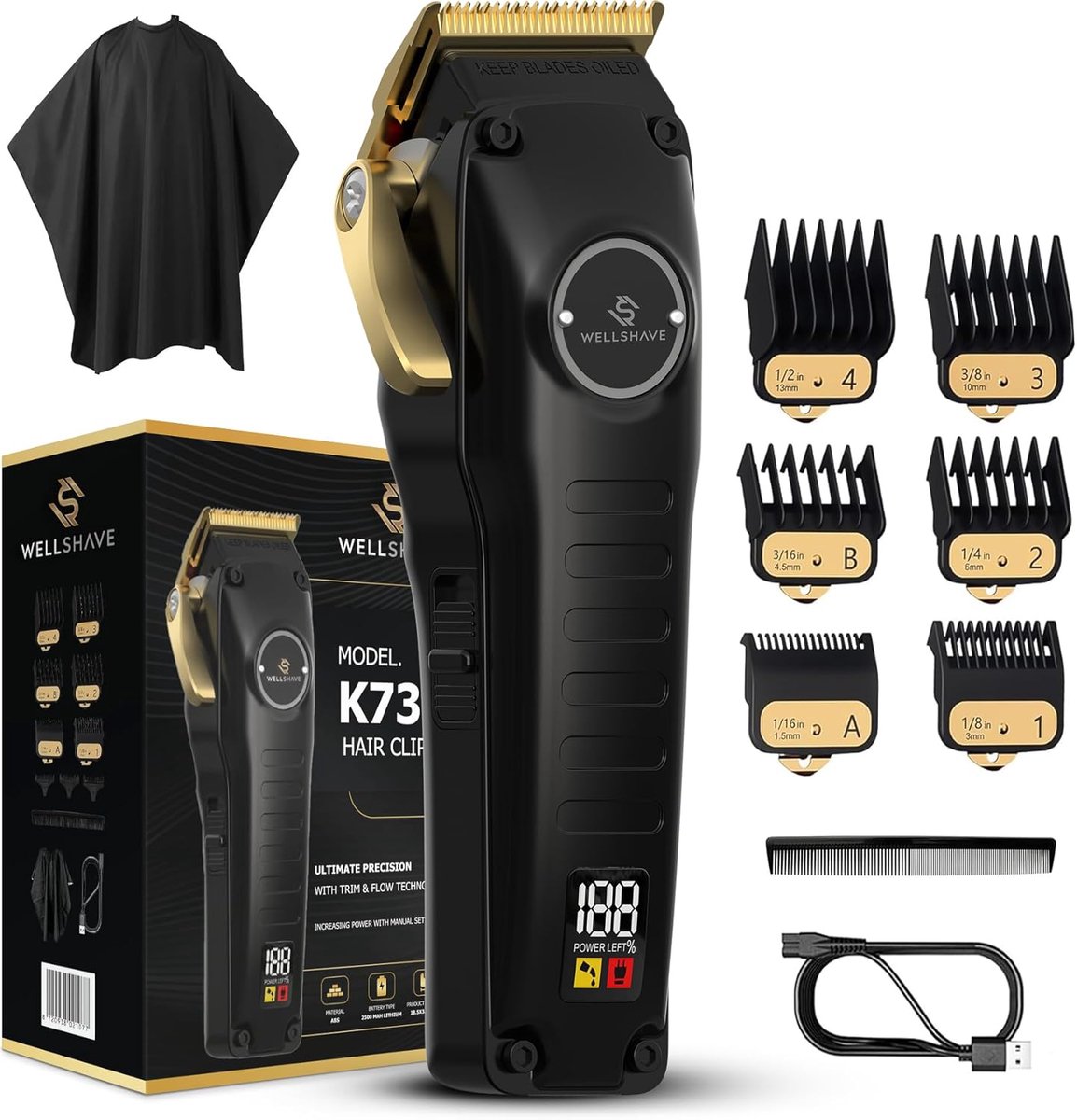 Tondeuse voor Mannen - Multifunctionele Trimmer voor Baard en Hoofdhaar