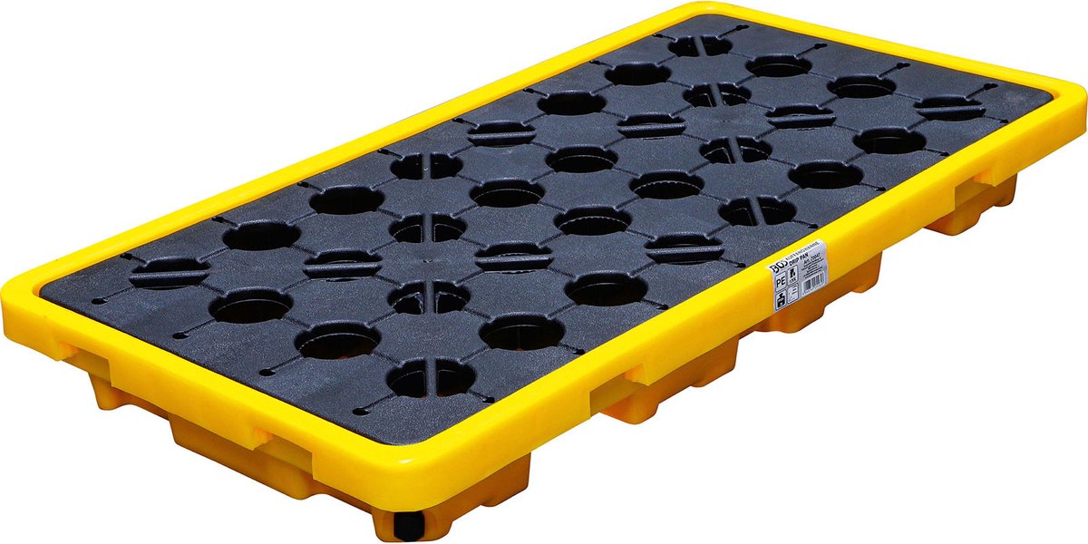 BGS Olieopvangbak met rooster voor 2 x 200 l vaten - 70047