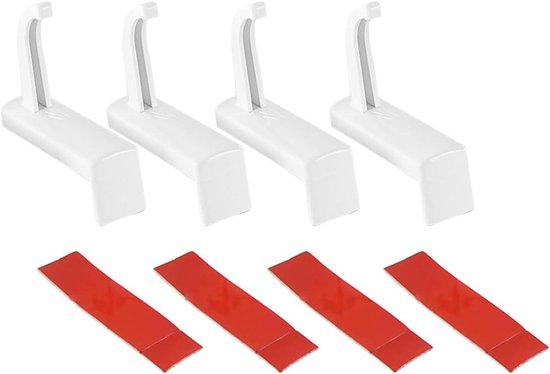ZAHD 4 stuks koptelefoonhouders zonder boren voor koptelefoonwand, universele haak koptelefoonhouder, houder met lijm, voor de meeste koptelefoons en controllers (zwart