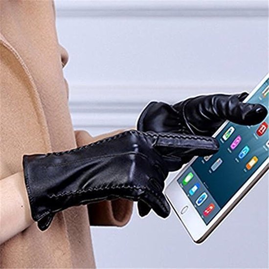 Nappaglo Leren handschoenen voor dames, winter, touchscreen, lamsvel, elegant, echt leer, warme handschoenen voor buiten, XXL (Palm 21.6/22.8 cm Nappaglo Leren handschoenen voor dames, winter, touchscreen, lamsvel, elegant, echt leer, warme handschoenen voor buiten, XXL (Palm 21.6/22.8 cm