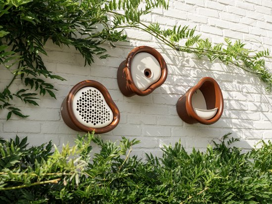Casetta Per Uccelli Elho Organic Bird House 25 Cm, In Plastica Riciclata Al 100%, Con Ingresso Regolabile Per Oltre 11 Specie