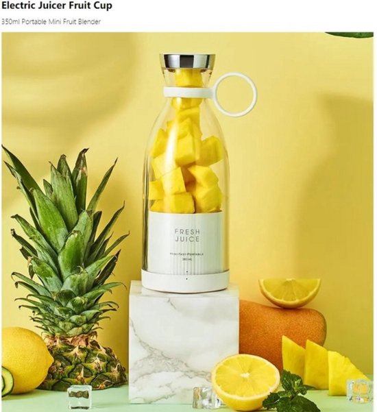 Draadloos Oplaadbare 4 Messen Elektrische Juicer Mini Draagbare Blender Fruitmixers Multifunctionele Fruit Groente Sap maker Machine van Merkloos — afbeelding 2