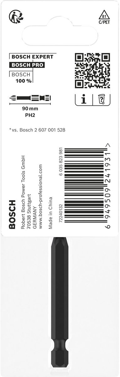 Bosch Pro Bit Impact PH2 90mm - 2608522524