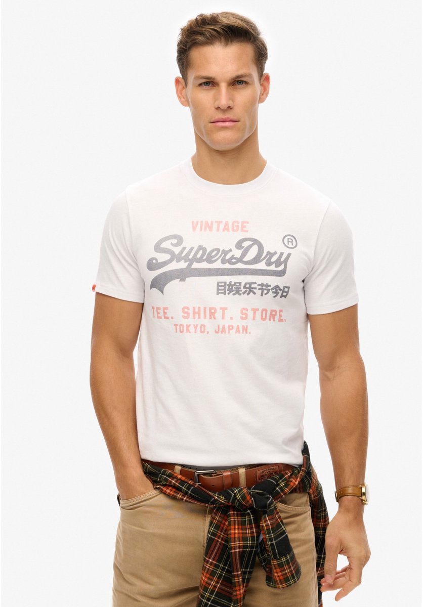 Superdry VL HERITAGE RELAXED TEE Heren T-shirt Rood