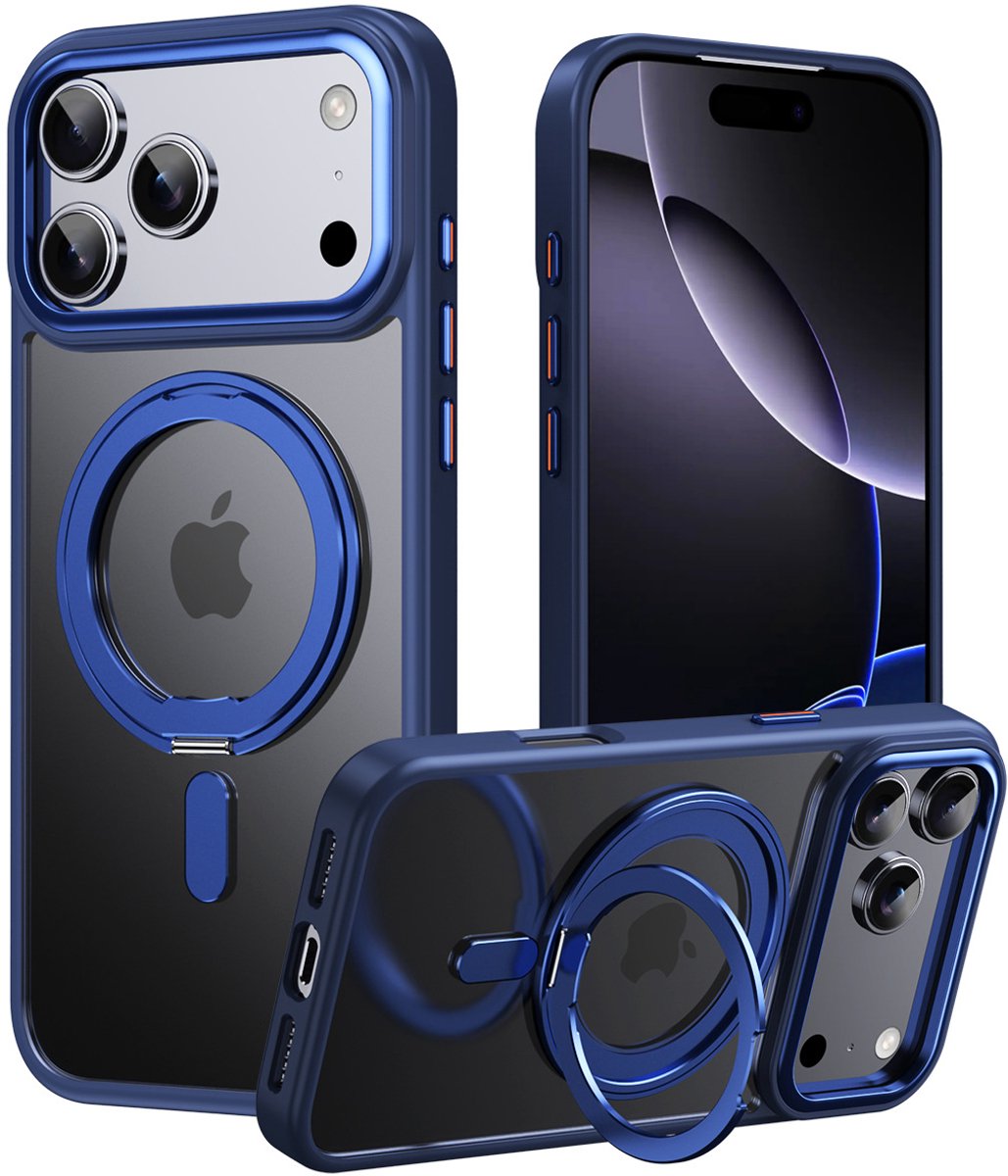 MagSafe-hoesje - iPhone-hoesje - Compatibel met iphone17pro max-hoesje - Blauw