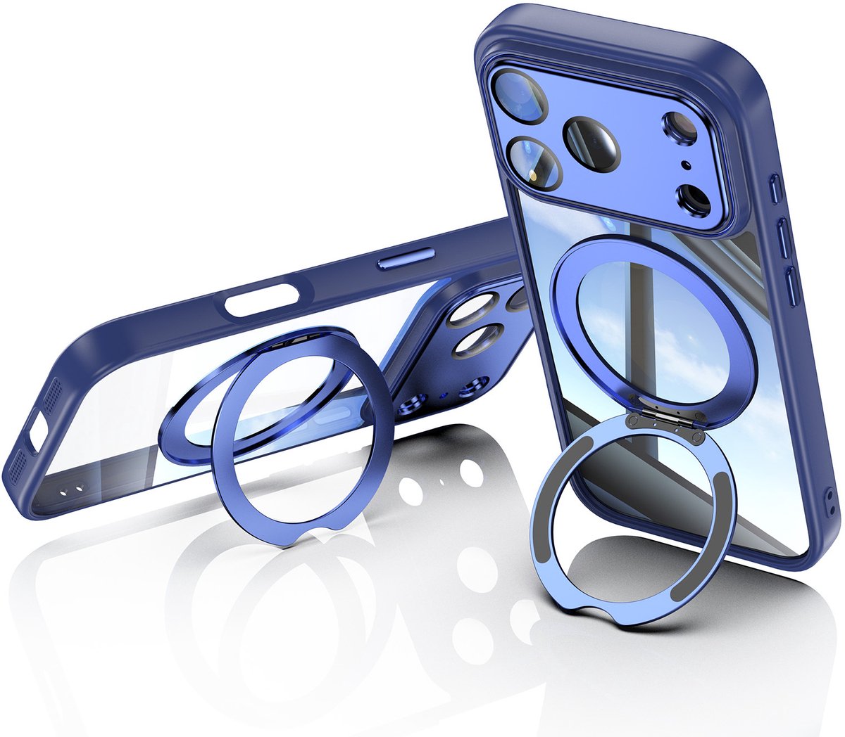 MagSafe-hoesje - iPhone-hoesje - Compatibel met iphone17pro-hoesje - blauw
