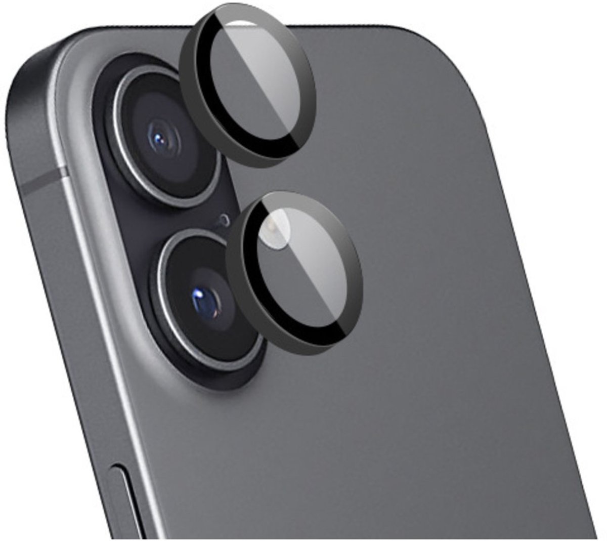 Mobiparts Screenprotector geschikt voor Apple iPhone 17 Pro Glazen | Mobiparts Camera Lens Protector - Case Friendly - Zwart