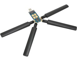 Allecto plus - 5G Dongle Uitbreidingskaart voor Laptop Internet met Antennes - USB3.1 naar M.2 Sleutel B-kaart - Aluminiumlegering ABS