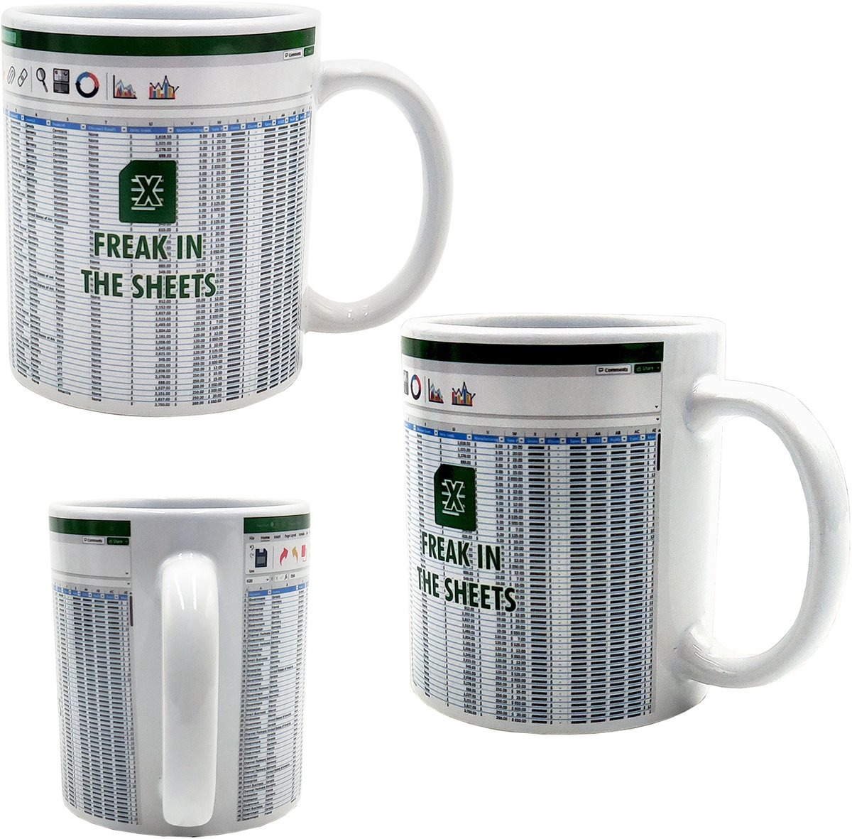 Tasse Freek in the Sheets 300ml wei�