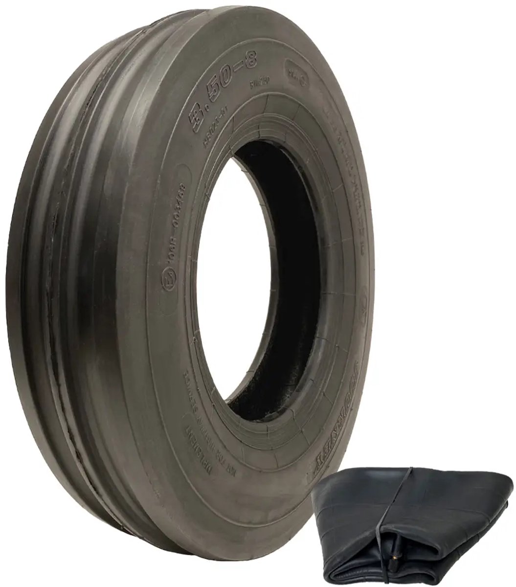 3,50-8 Haybob-harkdraaierband, 4-laags, H8023, draagvermogen 195 kg, 51 A4 en TR13 binnenband