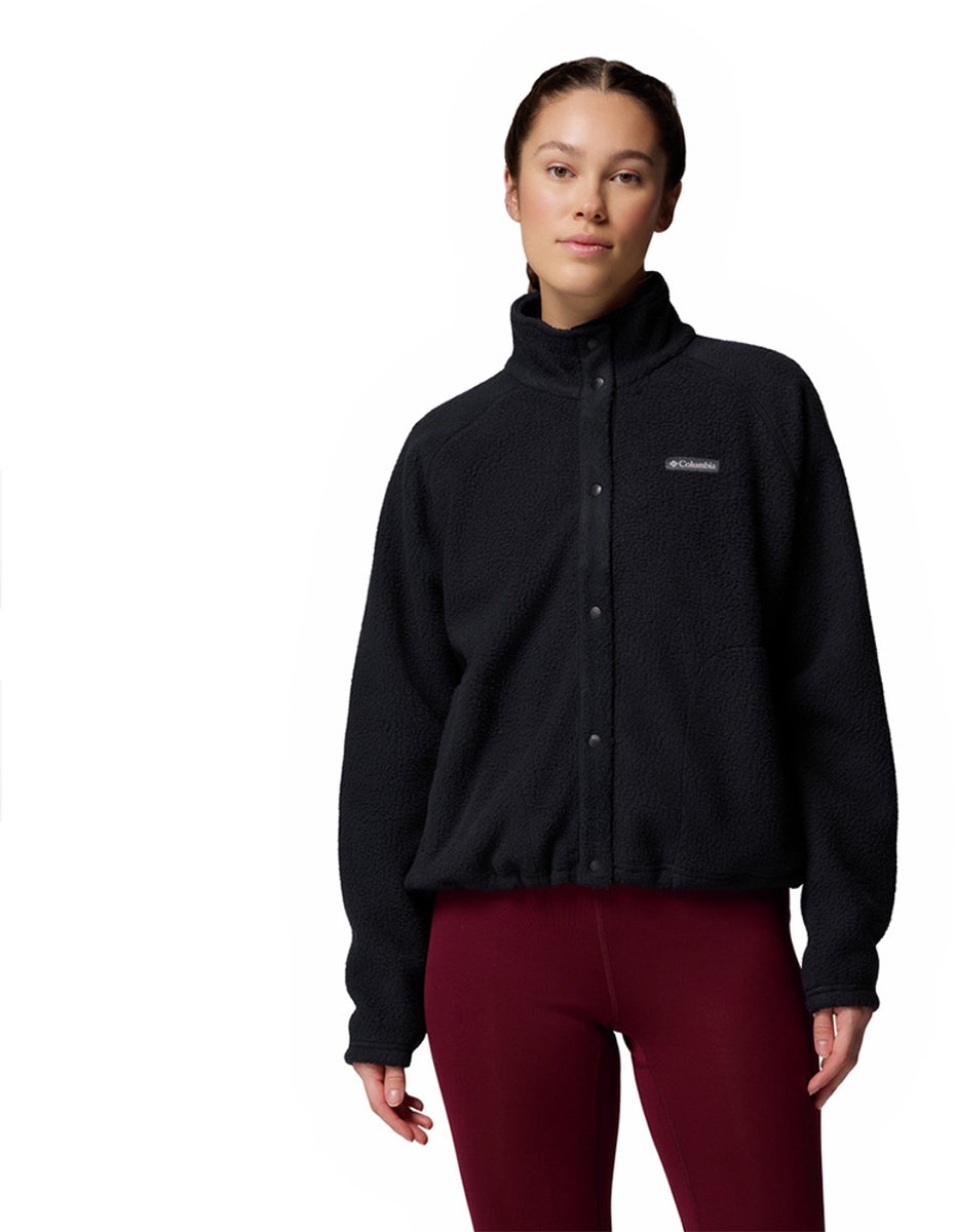 Columbia Jasper Ridge™ Pebbled Snap Fleece Met Volledige Rits Zwart L Vrouw