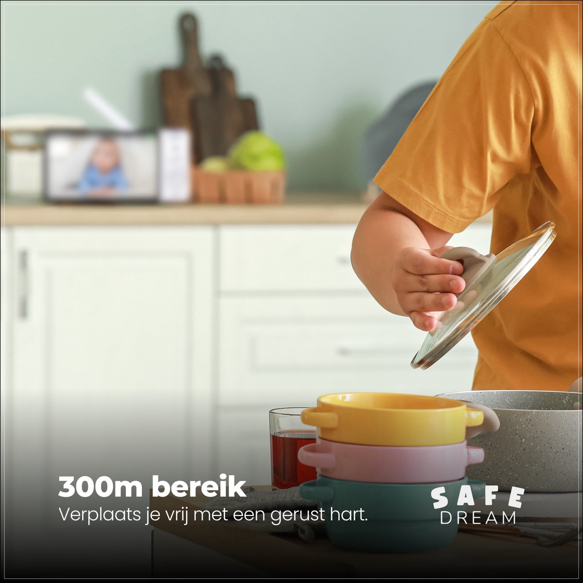 SafeDream Babyfoon - baby monitor - Tot 30u batterijduur thumbnail 5