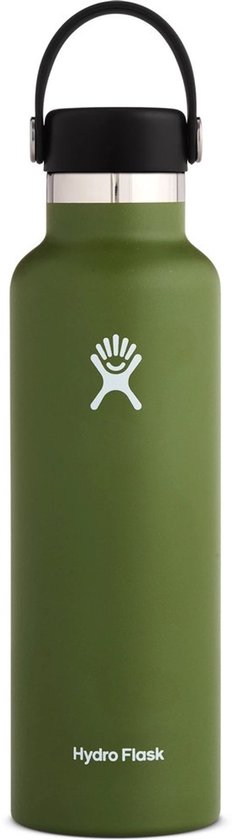 Hydro Flask Standard Mouth Flex Straw Cap Drinkfles (621 ml) - White