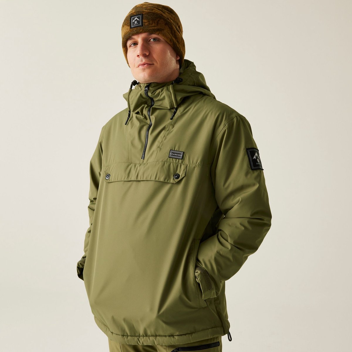 Freeride anorak waterdichte ademende isolerende ski-jas voor heren