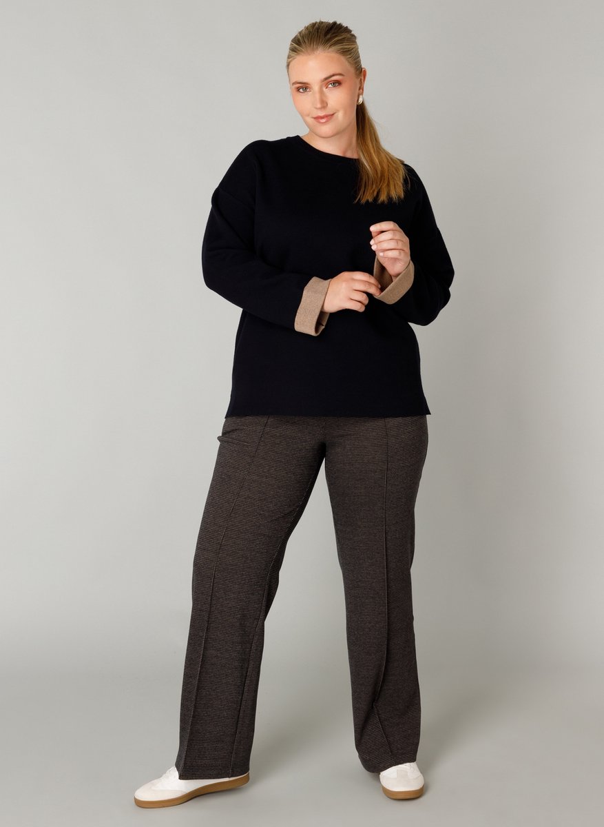 YEST CURVE Freja Tops - Dark Navy - maat 2(50)