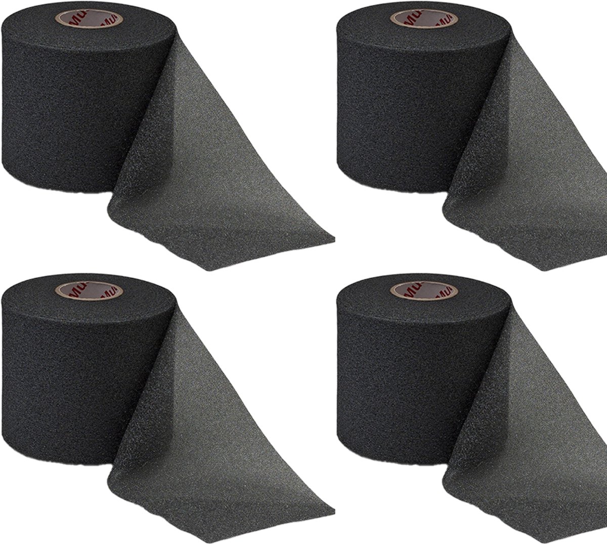 Mueller Underwrap Tape - Voetbal Sokken Tape - Scheenbeschermers tape - Zwart - 4 stuks