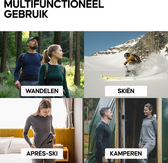 Danish Endurance MERINO SET - Hemd - black/zwart