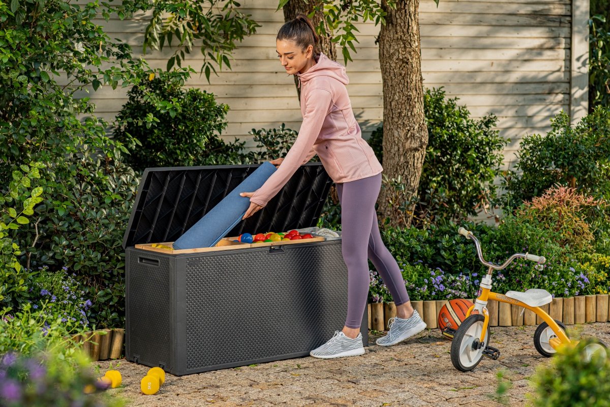 Keter Emily Opbergbox - 118x45x57 cm - 270L - Grafiet