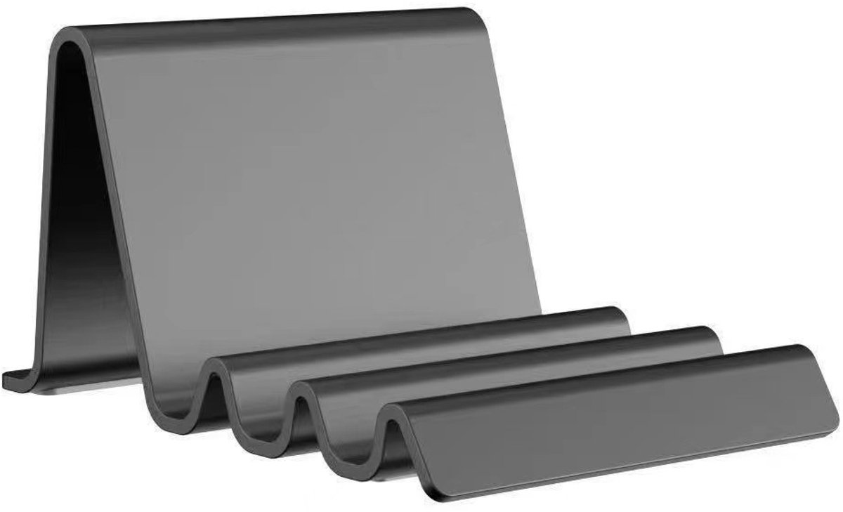 Tablet-smartphonestandaard met antislip golfvormig schommelpatroon, ruimtebesparend