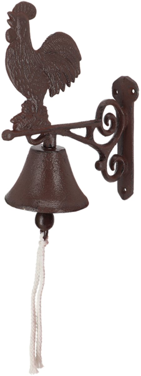 Esschert design Deurbel haan - gietijzer - L25 cm - vintage - klassieke deurbel - bel — afbeelding 2