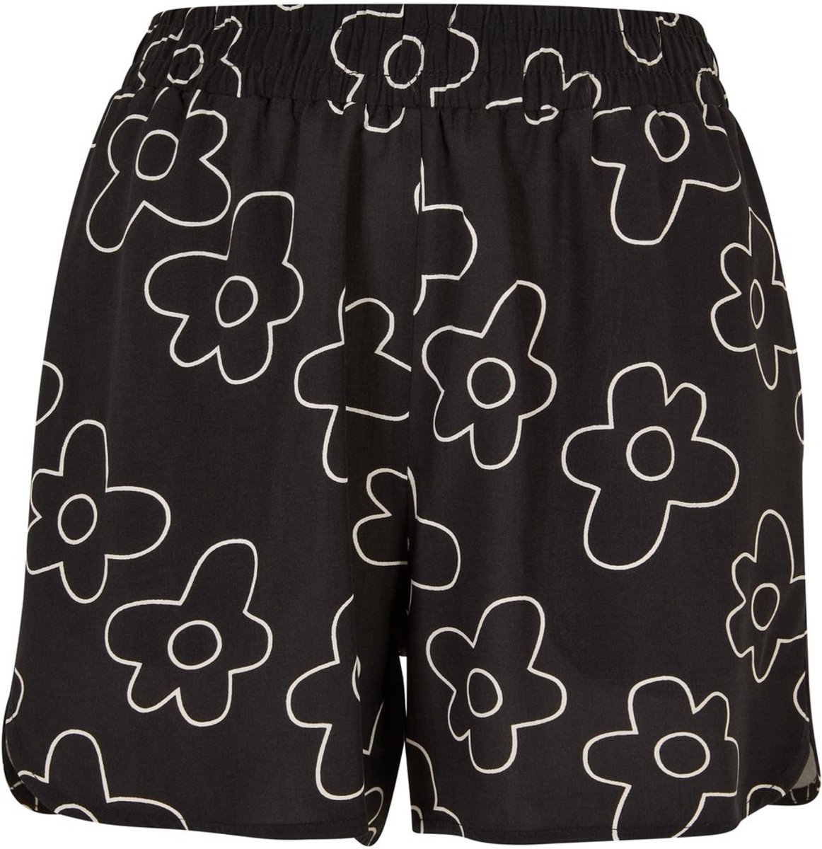 Urban Classics All over Print Viscose Resort Korte broek 4XL Zwart