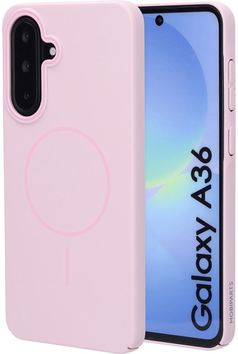 Mobiparts Slim Line Case geschikt voor Samsung Galaxy A36 - MagSafe Blush - Roze