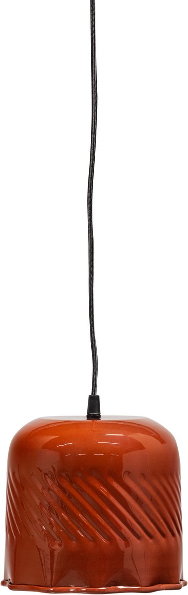 WOOOD Arleso Hanglamp - Metaal - Oranje/Bruin - 18x17x17