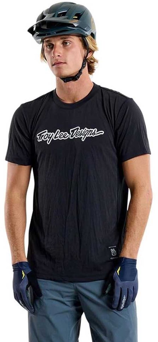 Troy Lee Designs Skyline Ride Signature T-shirt Met Korte Mouwen Zwart XL