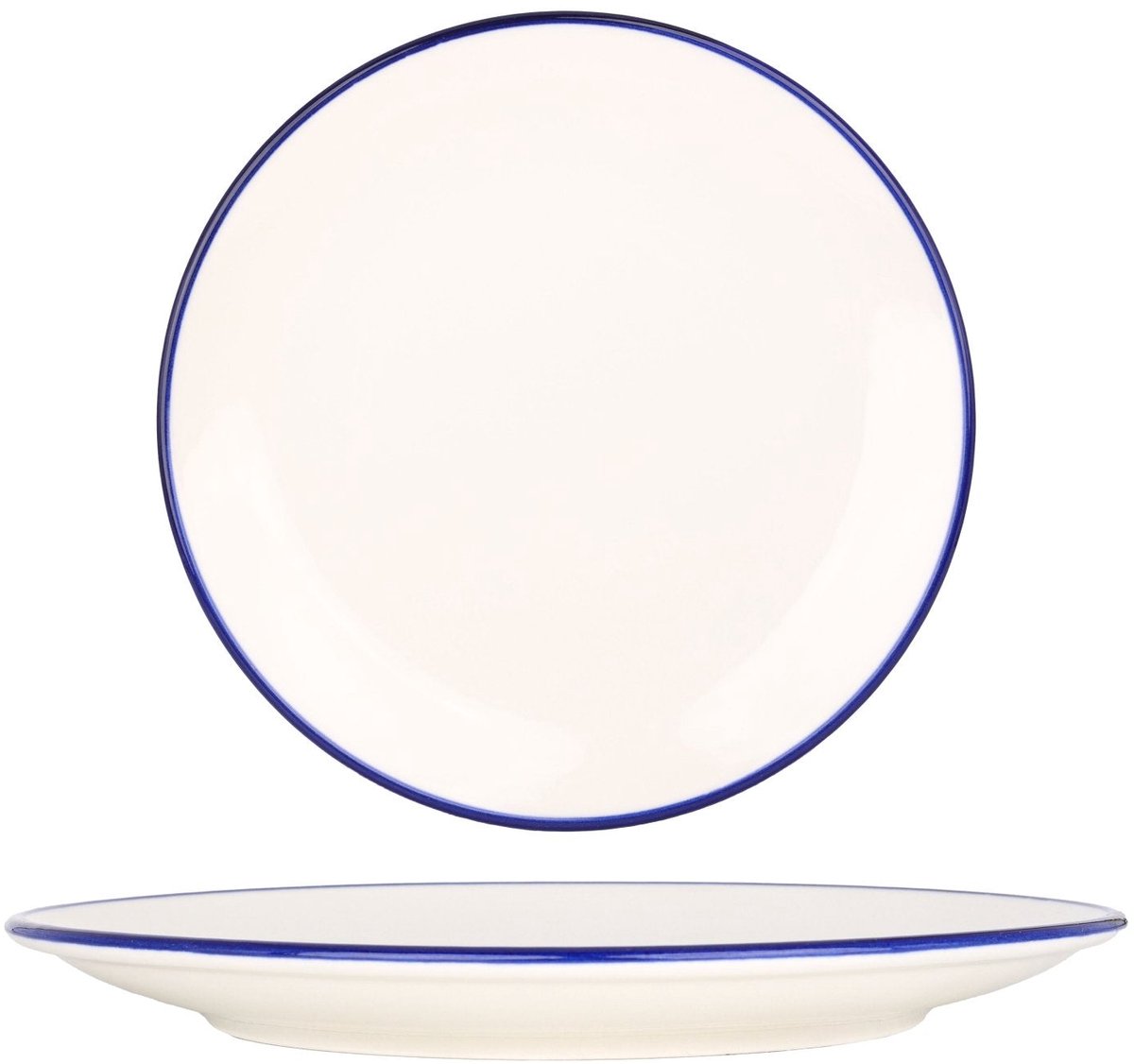 Rinart Dinerbord - Green Edge - Porselein - 30 cm - set van 6