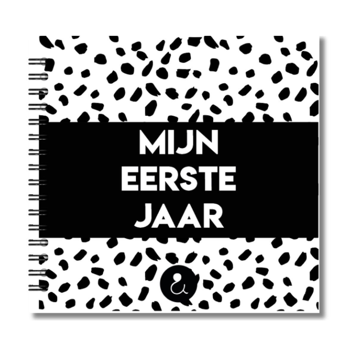 Invulboek Baby's Eerste Jaar | Mijn Eerste Jaar | Dots Zwart