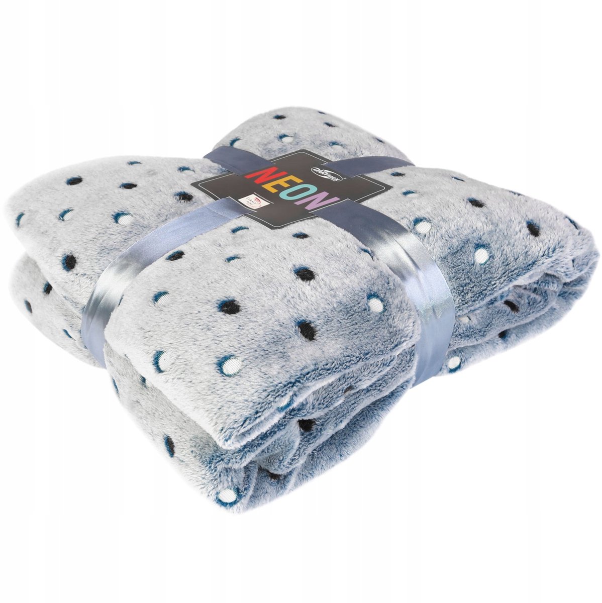 Zachte Microvezel Deken 150x200 cm - Navy Stippen
