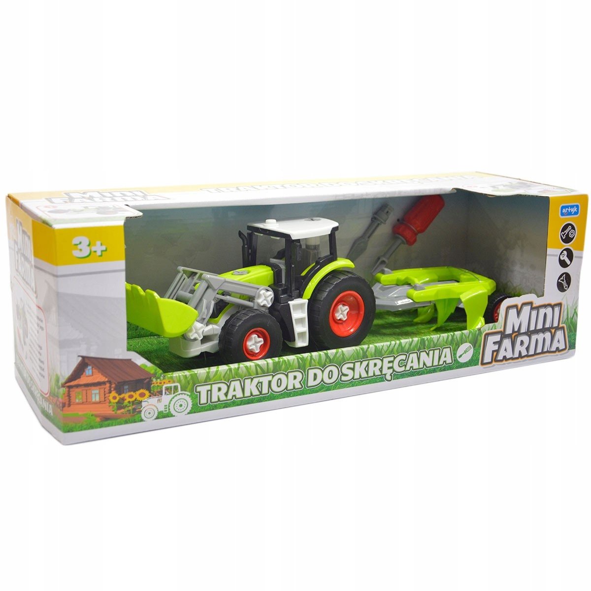 Artyk Mini Boerderij Tractor met Aanhanger om te Monteren