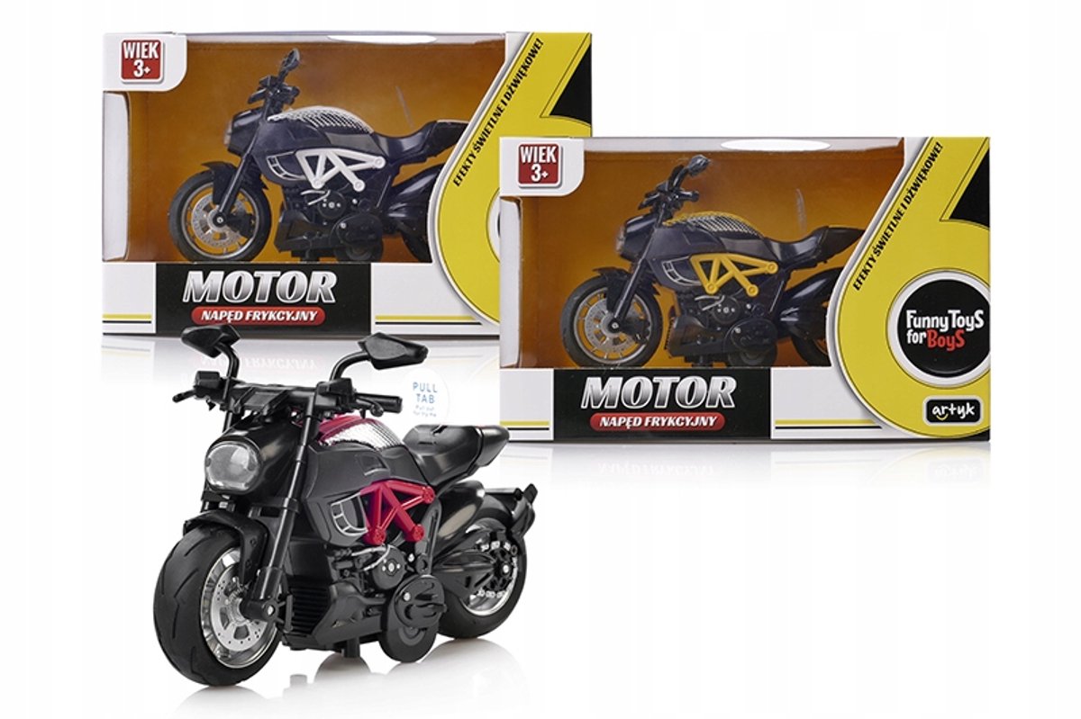 Pull-Back Race Motor met Geluid en Licht - Speelgoed voor Kinderen