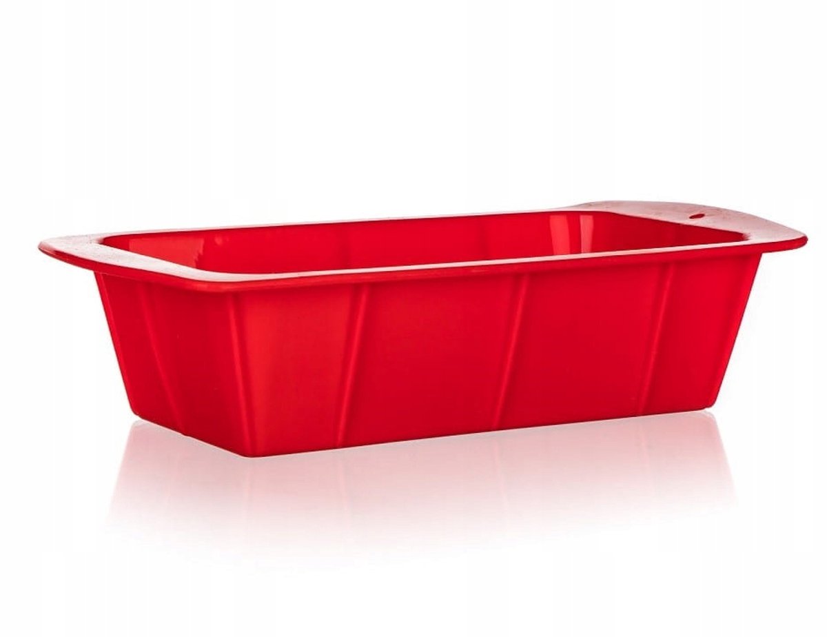 Culinaria Rode Siliconen Cakevorm 25x13x6 cm