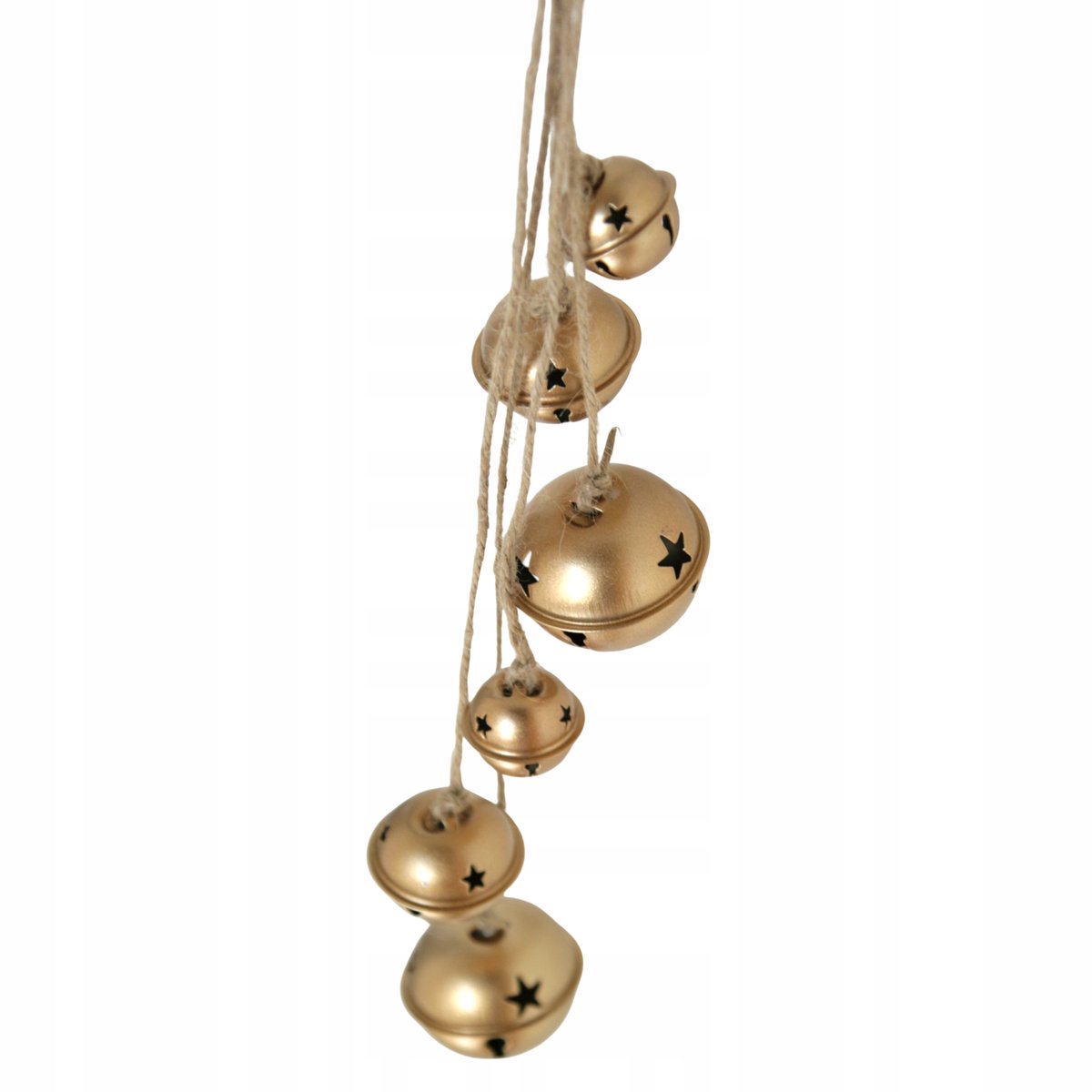 Gouden Metalen Kerstboomhangers met Bellen - 48 cm