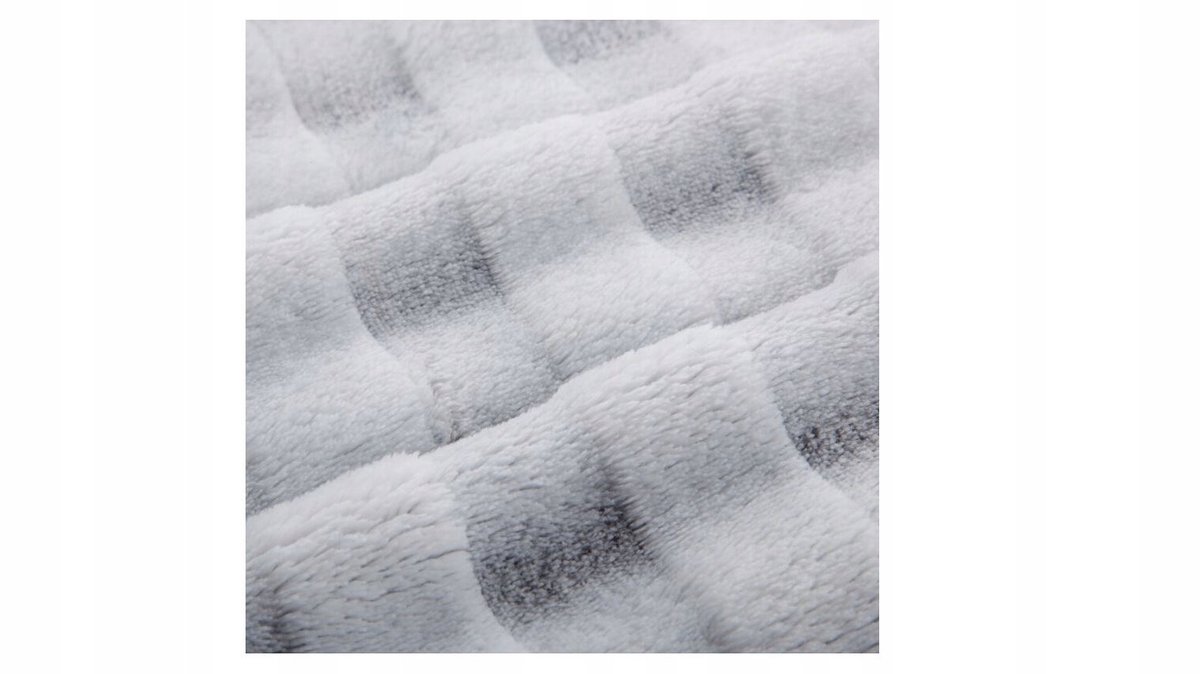 Zacht 3D Geruit Pluche Plaid - 70x160 cm - Extra Dik & Warm