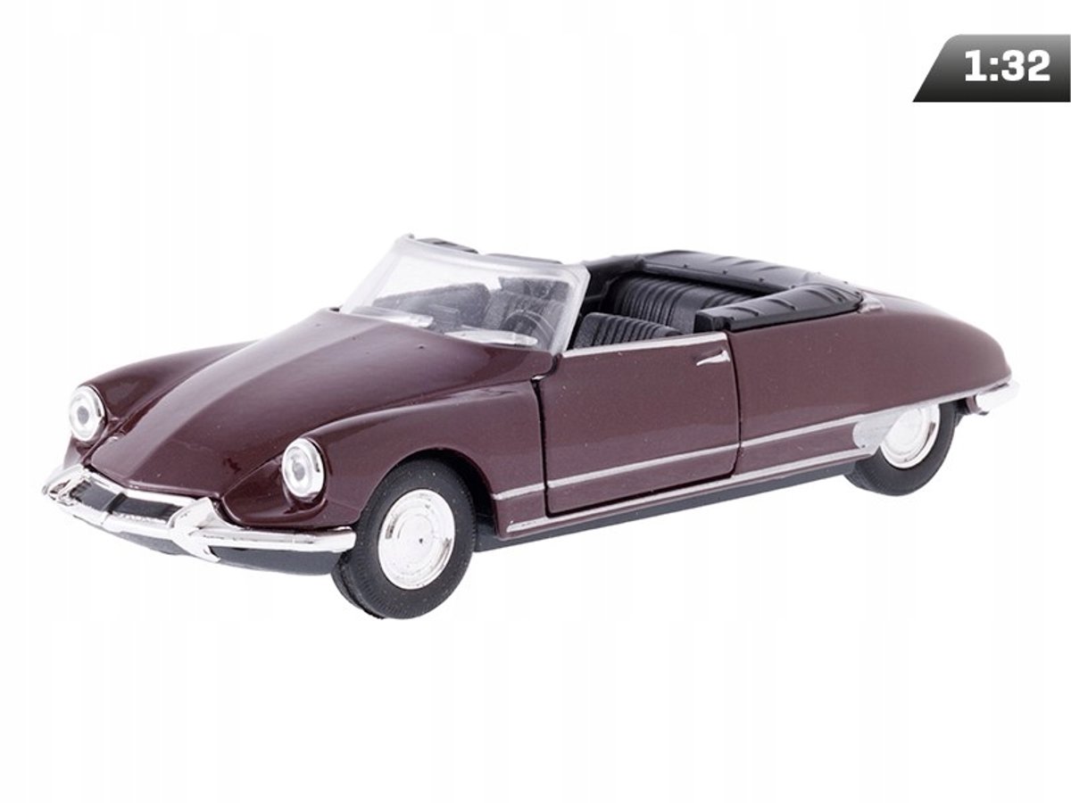 Dromader DS 19 Cabriolet Modelauto 1:34 - Rood Metaal