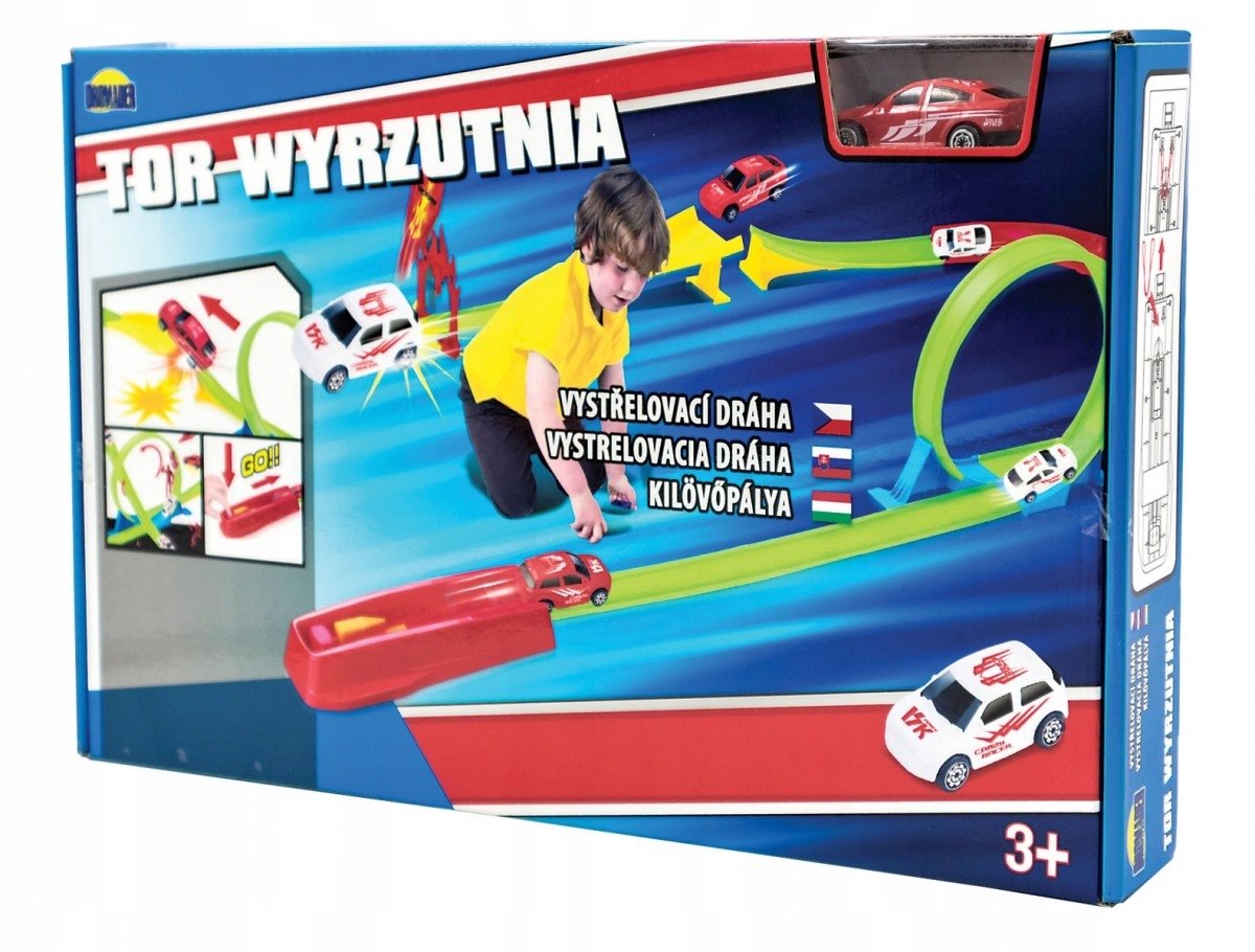 Dromader Racebaan met Lanceerder, Loop en Ramp