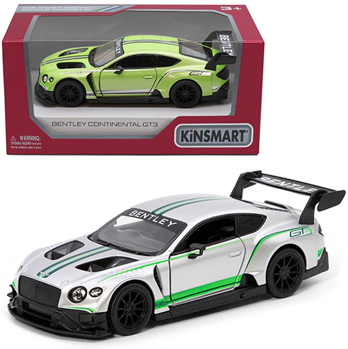 Bentley Continental GT3 1:38 metalen model auto - terugtrekken