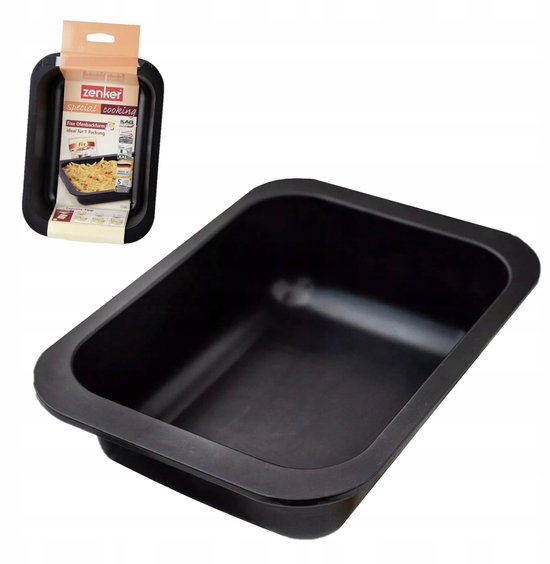Zenker Oven tray Special Cooking 24x17,5 x 6 cm in black, enamel, 24 x 17,5 x 6 cm Zenker Oven tray Special Cooking 24x17,5 x 6 cm in black, enamel, 24 x 17,5 x 6 cm