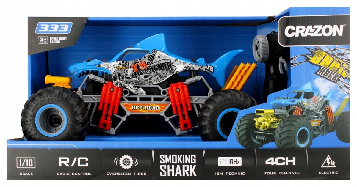 RC Terreinwagen met Grote Rubberen Wielen - Schaal 1:10
