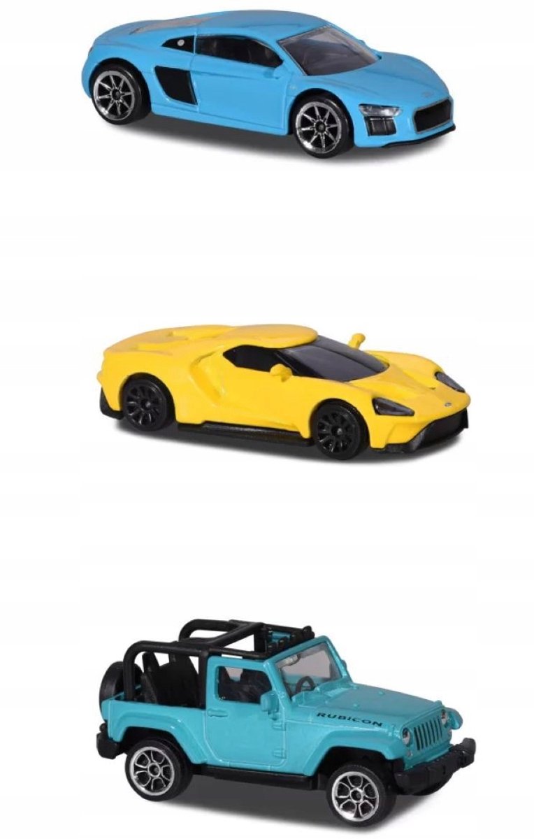 Majorette Straatauto's 3-Pack - 3 Verschillende Voertuigen