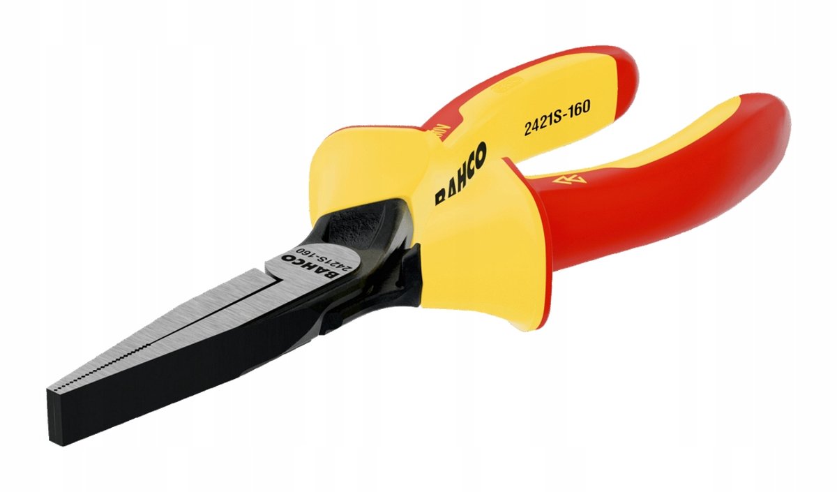 Bahco VDE Platte Tang 160mm - Ergonomisch en Geïsoleerd